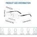 Buy NYASAA Diamond Rimless Progressive Multifocal Reading Glasses for Men - Anti Blue Light Computer Readers 2.00x in Black | International Shipping Available - Buy Online on GoSupps.com