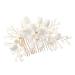 Mikinona Bridal Hair Comb Bridal Headpieces Bridal Hair Accessories Wedding Headpiece Hair Accessories for Women Wedding Hair Comb Flower Hair Accessories Headpiece for Women Comb Headpiece