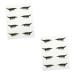 Mipcase 8 Pairs False Eyelashes Eye Makeup Sticker Eyelid and Eyelash Stickers Self-adhesive Eye Line Strip Eye Makeup Tool Adhesive Eyeliner Tape Water Adhesive Strip Make up Miss Plastic 4x1.5cmx2pcs As Shownx2pcs