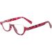 Colorful Fashion Half Moon Frame Reading Glasses - 4 Pairs (2.5x) for Men & Women | Spring Hinge Readers - Buy Online on GoSupps.com