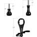 HSU Aluminum Thumbscrew Set + Wrench for GoPro and Action Cameras - 3Pcs Black Kit - Buy Online on GoSupps.com