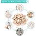 100 PCS Natural Wood Rings - Unfinished Smooth Wooden Ring Set for Craft and Jewelry Making - Buy Online on GoSupps.com