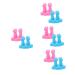 Zerodeko 8 STK toothbrush holder made of silicone shaver holder for the bathroom toothbrush hooks made of silicone self -adhesive hook hatching hanging pebble gel toothbrush racks travel color -sorted 2x4stk 4.1x3.8cmx4pcs