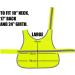 Flexi-Print Hi Vis Reflective Dog Coat - Personalized Service Dog Vest for Nervous & Reactive Dogs | Yellow Large - Buy Online on GoSupps.com