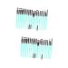 Baluue 40 Pcs Shadow Eye Shadow Brush Eyeshadow Brush Eyelash Eye Shadow Brush Eyeshadow Tools