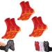 Tourmaline slimming health socks tourmaline weight loss health socks self-heating socks health massage socks (red 3 pairs)