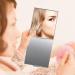 LELE LIFE 2Pack Ultra-Slim Portable Folding Mirror | Aluminum Shell | Travel Makeup Mirror | Vanity Mirror 6.7 x 5.1in | Easy to Carry & Desktop Folding Mirror - Buy Online on GoSupps.com