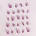 13.Noapasa Coffin Fake Nails Purple Pressed Fake Nails Flash Rhinestones Long Ballerina Fake Nails 24Pcs (Purple) - Buy Online on GoSupps.com
