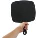 BinaryABC Black Hand Mirror  Handheld Mirror with Handle  Salon Barbers Hairdressers Mirror - Buy Online on GoSupps.com