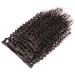 12 Inch -28 Inch Kinky Curly Clip in Hair Extensions Clip Ins Brazilian Remy Human Hair for Black Women Natural Color 8 pieces 70g/One Set (12") - Buy Online on GoSupps.com