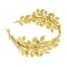 Frcolor Bridal Headband Golden Leaf Baroque Headpiece Vintage Bridal Accessories