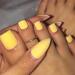 Outyua Matte Press On Toe Nails - Short Acrylic False Toenails for Women and Girls 24Pcs (Sunshine) - Buy Online on GoSupps.com
