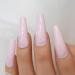 Sakura Pink Press On Nails - Long Coffin Glossy Finish Acrylic Faux Ongles - 24pcs Set | International Shipping Available - Buy Online on GoSupps.com