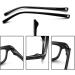 DEEBOW GLASSES Spare Bars Black Snap-On Eyewear Leg TR90 Replacement Parts for Low Glasses Repair - Buy Online on GoSupps.com