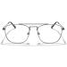 Rectangle Reading Glasses for Men & Women - Blue Light Blocking Metal Eyeglasses - Full Frame Grey 1.25x Readers - International Shipping Available - Buy Online on GoSupps.com