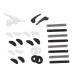 Gleavi 1 set of anti-slip cover for glasses glasses tip glasses tip glasses frame solid lid glasses holder Strass-pate glasses brake sleeves Tip set Tempel pebbles