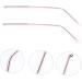 Childweet Sunglasses Repair Set - 1 Pair of Glasses Accessories & Frame Bracket - Allergy Preventing Platted Pink - International Shipping Available - Buy Online on GoSupps.com