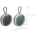 WOONEKY Silicone Shampoo Comb Set - 2 Pack Scalp Brushes for Effortless Hair Washing & Scalp Care - Buy Online on GoSupps.com