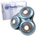 Trade-Shop Shake head Shaving head replacement checks with protective cap cover compatible with Philips Arcitec RQ1075 RQ1085 RQ1095 Sensotouch 3D