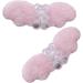 xbiez Plush Angel Wing Hair Clip Barrettes Cute Mini Bear Hairpin Photography Props for Woman Girls Furry Hair Accessories - Buy Online on GoSupps.com
