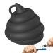 Funny Toothpaste Cover Food-Grade Silicone Toothpaste Squeezer | Multifunctional Self Closing Toothpaste Caps Odorless Toothpaste Dispenser Caps for Kids Adults Kazuko Black