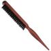 Sularpek Teasing Hair Brush Boar Bristle hairbrush wild boar bristle toupe brush with wooden handle Sleek Bun brush for long thick curly wavy dry or damaged hair