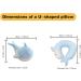 JOYRAVO Kids Travel Pillow - 2-in-1 Deformable U-Shaped Neck Pillow with Cute Plush Blue Whale Design for Comfy Sleep and Play on Airplanes, Cars, and Travel - Buy Online on GoSupps.com