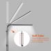 Yesker Photography Lighting Studio Lights - Set of 2 Dimmable 5500K LED Video Lights for Makeup, Tattoo, Photography - Includes Light Stands - Ideal for Eyebrow Artists, Spas, YouTube - Upgraded Brightness & Color Accuracy - Buy Online on GoSupps.com