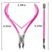 Professional Stainless Steel Cuticle Trimmer & Pusher - Sharp Double Spring Cuticle Nippers for Nail Care (Pink) - Buy Online on GoSupps.com