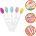 Healeved Lip Brush Tool 5pcs Exfoliating Lip Scrub Brush Double-Sided Silicone Lip Exfoliator Brush Lip Scrubber Brush for - Buy Online on GoSupps.com