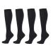 Compression stockings for women and men 2/3/4/6 couple 20 25 mmHg knee socks for sports athletic edema diabetics varicose veins travel pregnancy nursing XX - black/black
