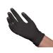 BaBylissPRO Reusable Black Satin Latex Gloves for Salon Hair Colouring 10 per box M (Pack of 2)