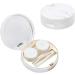 Exceart Gold Contact Lens Case - Travel Container with Mirror Tweezers & Lens Pen for Safe Storage - Buy Online on GoSupps.com
