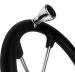 Pebbly Beach 13.5 Black Foam Grip Stainless Steel Marine Steering Wheel | 5 Spokes & Knob - Buy Online on GoSupps.com