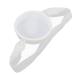 COHEALI Ostomy Shower Cover Colostomy Bath Cover Silicone Stoma Shower Cover with Adjustable Belt Colostomy Supplies White