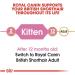 Royal Canin British Shorthair Kitten Complete Dry Cat Food 3 x 400g - Buy Online on GoSupps.com