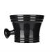Shaving soap peel shaving mug for shaving foam foam plastic shaving shell anself plastic plastic shaving bowl for shaving soap shells with handle (black)