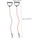 Buy 2 Pairs Pull Rope Treadmills | Home Fitness Resistance Bands with Handles | Elastic Muscle Resistance Belts - Red Latex - Buy Online on GoSupps.com