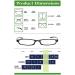 Women & Men Blue Light Blocking Reading Glasses - Slim Compact Anti Eyestrain Readers - Super01-Twins 1.25x - Buy Online on GoSupps.com
