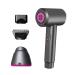 Cordless Hair Dryer Low-Heat Blow Dryer with Magnetic Nozzle Rechargeable Portable Hairdryer for Indoor Outdoor Camping Tourism