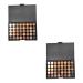 FOMIYES 2pcs 40 Pearly Cosmetic Matte Girls Multicolor Pallet for Shadow Makeup Lustre Eyeshadow Colors 1 count (Pack of 1) As Shownx2pcs