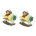 ibasenice Baby Toys 2pcs Baby Whistle Toy Infant Toys Baby Plane Toys Kids Airplane Toy Bite Green Baby Harmonica Plastic Airplane Toy Kid Toys Toddler Toys Greenx2pcs 12X10.8X8.4CMx2pcs