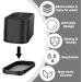 Shop Aoreun Waterproof Silicone Toothbrush Holder - Electric Organizer with Suction Cup & Adjustable Partitions - Black Bathroom Rack - Buy Online on GoSupps.com