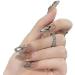 24Pcs False Nails rtificial Full Nail Tips Rhinestone Decor Nail Art with Design Press on Nails with Adhesive Tab for Women and Girls - Buy Online on GoSupps.com