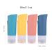 4-Piece Travel Bottle Set - 90ml Silicone Leak-Proof & BPA-Free Cosmetic Containers for Shampoo Conditioner Lotion | Ideal Travel Accessories - Buy Online on GoSupps.com