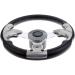 Bisavch Universal 12.4'' Aluminum Alloy Boat Steering Wheel 3 Spoke with Soft PU Foam Grip - Buy Online on GoSupps.com