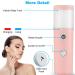 Face Mist 27ml Facial Handy Sprayer Hydrating Mister USB Rechargeable for Skin Care Beauty Pink Facial Sprayer - Buy Online on GoSupps.com