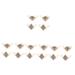 SHERCHPRY 8 Pairs High Heel Toe Protection Shoe Tip Protections Washing Capsules Toe Guards for Boots Decorative Toe Caps Heel Protector Cowboy Boot Tips Iron Leather Shoes Suite
