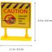 Amosfun Kids Birthday Cake Topper Set Funny Roadblock Sign Cupcake Topper Food Dessert Pick For Fireman Construction Theme Party Baby Shower Party Supplies (Yellow) - Buy Online on GoSupps.com