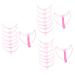 POPETPOP 9 Sets Eyebrow Aid Specialty Tools Handheld Eyebrow Stencil Plastic Eyebrow Tool Four Generations 1 count (Pack of 1) Pinkx3pcs